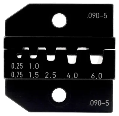 Produktbild von Rennsteig Crimpeinsatz für Aderendhülsen 0,25 - 6,0 mm², Pressbreite 20 mm