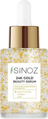 Image de SINOZ 24K Gold Beauty Serum 30 ml avec collagène, acide hyaluronique