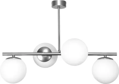 Immagine prodotto di Lampadario di design Titanio-Argento Vetro E14