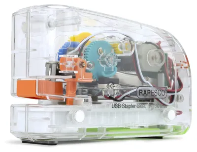 Imagen del producto de RAPESCO 1450. Atrapadora eléctrica para grapas, modelo 626EL, transparente