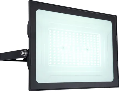 Produktbild von Globo Lighting Außenleuchte Aluminium Druckguss schwarz, Glas klar, IP65, Schiebeschalter an Leuchte, 3000K, 4000K und 6000K, BxH: 330x220mm, AL: 160mm, inkl. LED 150W 230V, 14100lm Source, 13500lm Output