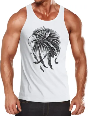 Produktbild von Herren Tank-Top Adler Aufdruck Neverless®  S