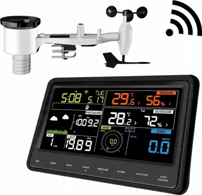 Zdjęcie produktu dla Ecowitt WS2910 Stacja pogodowa z WiFi 7w1 LCD 7'' nowa