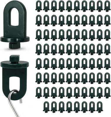 Imagen del producto de Clips de sujeción para plantas, 80 unidades, de plástico PP ligero, ideales para jardín e invernadero