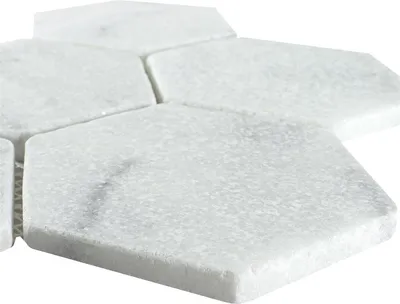 Produktbild von Marmor Naturstein Mosaikfliesen Maracay Sechseck White