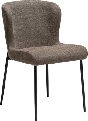 Zdjęcie produktu dla Glam Dan-Form krzesło stołowe bouclé brązowy.