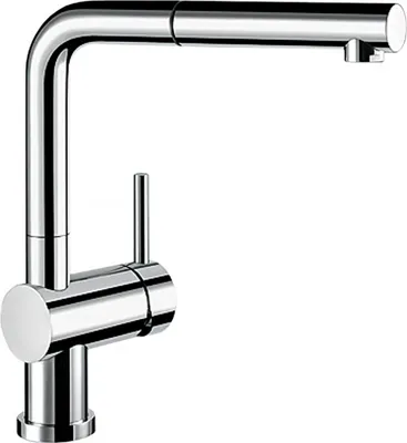 Immagine prodotto di Blanco Linus S-F - Miscelatore per lavello con bocca estraibile, ribaltabile sotto la finestra, cromo 514276