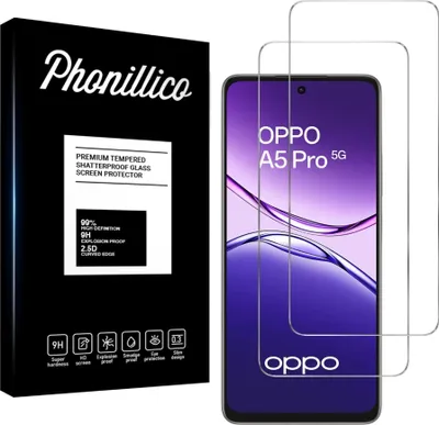 Immagine prodotto di Vetro temperato per Oppo A5 Pro 5G [2 pezzi] Pellicola protettiva dello schermo Antigraffio Vetro Resistente Phonillico®