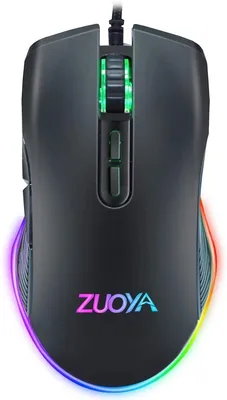Productafbeelding van ElementKey M6 Bedrade USB Gaming Muis - RGB - Ergonomische Optische Muis – 7