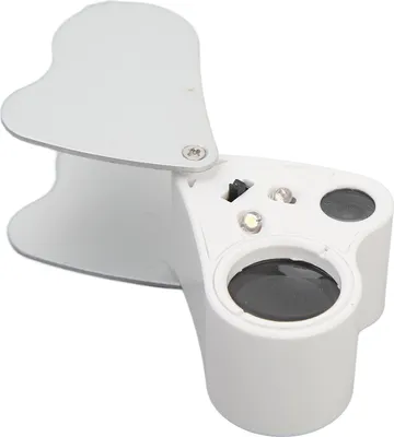 Immagine prodotto di Doppio obiettivo 30X 60X mini microscopio tascabile portatile LED luce di ingrandimento per circuiti vegetali monete francobolli