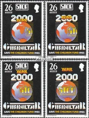 Produktbild von Briefmarken Gibraltar 1985 Mi 489-492 (kompl.Ausg.) postfrisch Kinderlähmung