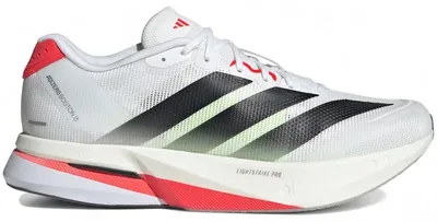 Produktbild von adidas Adizero Boston 13 White Black Lucid Red - EU 37 1/3