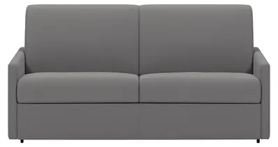 Produktbild von Schlafsofa 4-Sitzer - Liegefläche: 160 cm - Matratzenhöhe: 18 cm - Stoff - Hellgrau - CALIFE