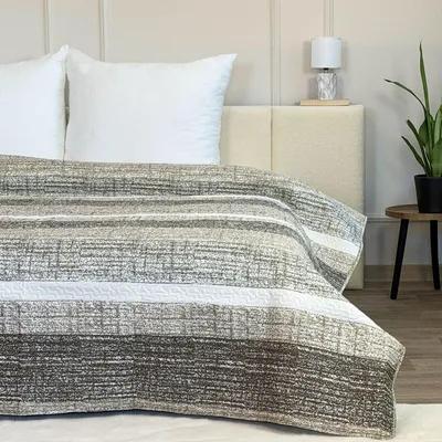 Obrázek produktu pro Přehoz Na Postel Oboustranný TAVIRA Béžová Ecru 220x240cm