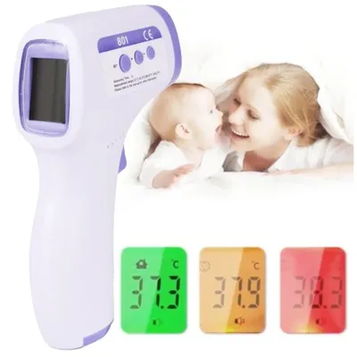 Zdjęcie produktu dla Termometr bezdotykowy na podczerwień do czoła LCD pirometr medyczny szybki pomiar 2 s dla dzieci i dorosłych