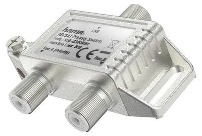 Produktbild von Hama 00205232, Kabelsplitter, 75 Ohm, Silber, Metall, 20 dB, 1 Stück(e)