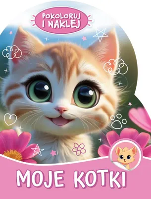 Produktbild von Moje kotki. Pokoloruj i naklej