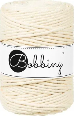Produktbild von Bobbiny Macrame Cord 5 mm 100 m Butter Yellow Schnur