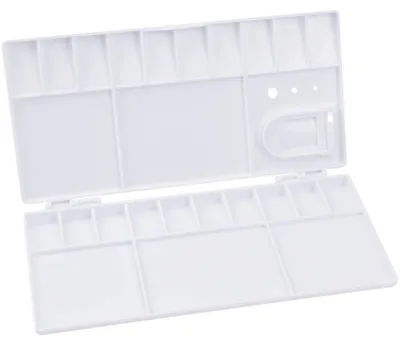 Klappbare Malpalette aus Kunststoff, 20+5 Fächer, für Kinder
