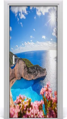 Produktbild von Tulup Türaufkleber 95x205 cm Dekorative Aufkleber Selbstklebend Wasserdichte Tapete Abnehmbar Schlafzimmer Wohnzimmer Wohnkultur - Zakynthos Griechenland