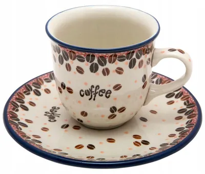 Produktbild von Ceramika Artystyczna Bolesławiec Tasse 180ml mit Untertasse