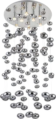 Obrázek produktu pro LED stropní svítidlo AMARILLO 9xGU10/50W, chrom, Ø: 60, V: 125 cm, stmívatelné