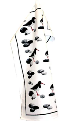Produktbild von Design 20 - 437200 - Geschirrtuch, Austernfischer, bedruckt, Halbleinen, 47cm x 65cm, waschbar bis 40 Grad