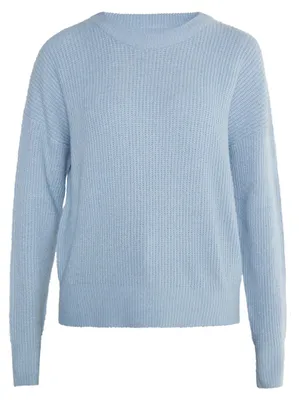 Produktbild von minya damen strickpullover - blau grau, XL