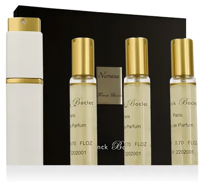 Imagen del producto de Franck Boclet Nirvana Eau de Parfum 20 ml + Recambio de Eau de Parfum 3 x 20 ml (para mujer)
