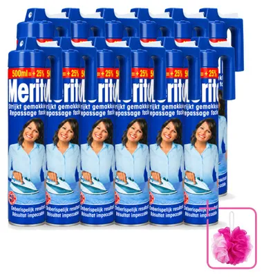 Produktbild von 12 x Merito Bügelspray - 500 ml - Sparpackung - 12 Stücke