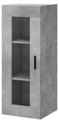 Produktbild von Hängeschrank für Badezimmer, Hängeschrank, Betongrau, 34,5 x 34 x 90 cm