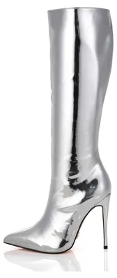 Produktbild von Giaro Stiefel in Übergrößen Silber  MILA LIQUID SILVER große Damenschuhe