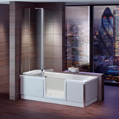 Produktbild von STYLE Badewanne mit Tür/Seniorenbadewanne 170 x 75 x 57,5 cm, Ausführung Rechts