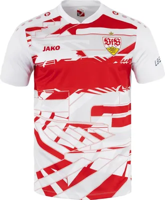 Produktbild von Jako Vfb Warm-Up T-Shirt - weiß/rot, Größe:L