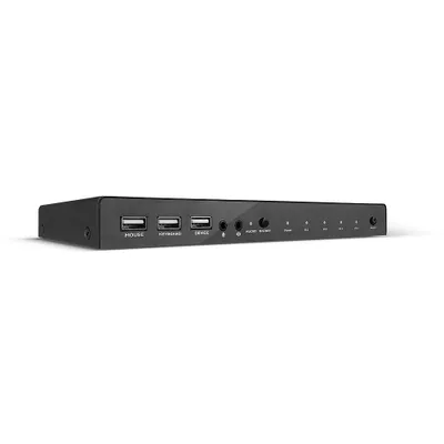 Image de Lindy KVM Switch HDMI 18G, USB 2.0 & Audio, 4 Port