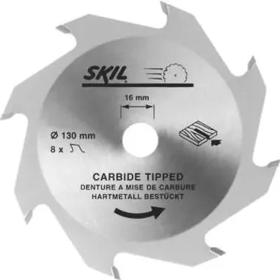 Produktbild von SKIL Hartmetall Sägeblatt 130mm 8 Zähne, Werkzeugaufnahme 16mm