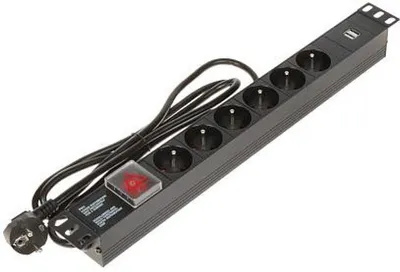 Immagine prodotto di Presa multipla con 6 prese Schuko PD-6/R-USB