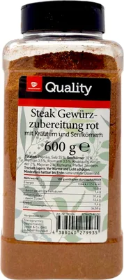 Produktbild von Steakgewürz rot  TGQ      600g