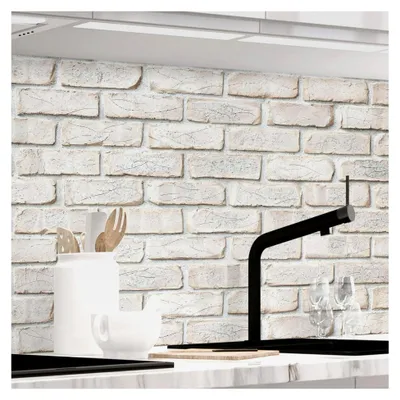 Produktbild von Selbstklebende Küchenrückwand - 0,5 mm verstärkte PET-Folie, zuschneidbar, Spritzschutz 60 x 80 cm