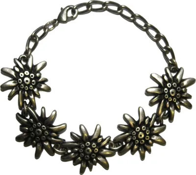 Produktbild von German Wear, Trachtenarmband Metall Armband Trachtenschmuck Edelweiß