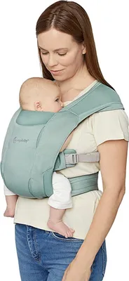 Produktbild von Ergobaby Babytrage Embrace Soft Air Mesh Design Sage 2-Positionen Bauchtrag