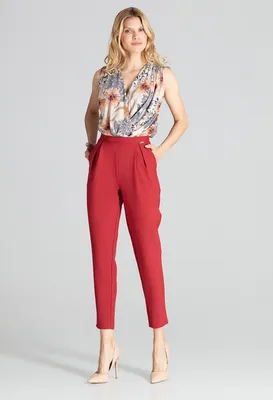 Produktbild von Figl Elegante Hosen für Frauen Phekin bordo XL