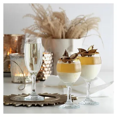 Produktbild von 6X 210ml Misket Weißweingläser - Klein Spülmaschinenfest Glas Hochzeit Weihnachten Geburtstag Party Trinken Glaswaren Kelch Geschenkset