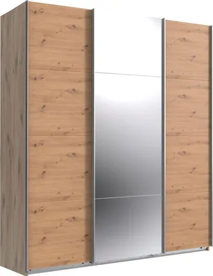 Produktbild von Schwebetürenschrank Norderstedt Kleiderschrank 180x64x210cm Artisan Eiche Viking Oak Spiegel (18877)