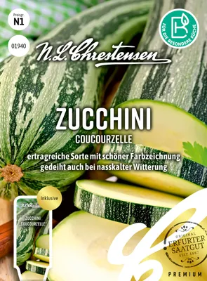 Produktbild von Zucchini Coucourzelle | Zucchinisamen von N.L. Chrestensen