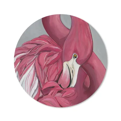 Produktbild von MuchoWow® Mauspad Mousepad Flamingo - Rosa - Vogel - Tiere 40x40 cm - Mousepads - Maus Mat - Pad - Mausunterlage - Schreibtisch Accessoires