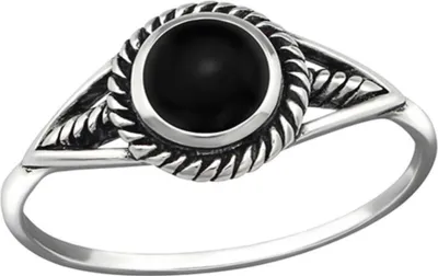 Produktbild von Ring Onyx Silber 925 Damenring 54 (17.2 mm Ø)