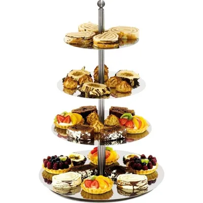 Produktbild von Spiegel-Etagere, 4-stufig, Höhe 60 cm