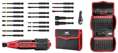 Obrázek produktu pro Elektrická šroubovák s 20 nástavci (75 mm) pro rychlé šroubování