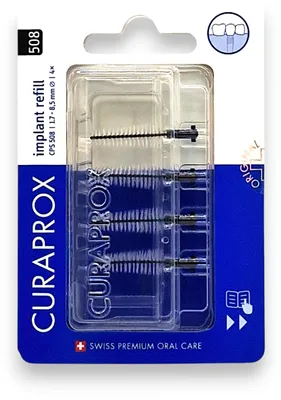 Zdjęcie produktu dla Curaprox Cps 508 Interdentalb.implant 1,7-8,5 mm 4 szt